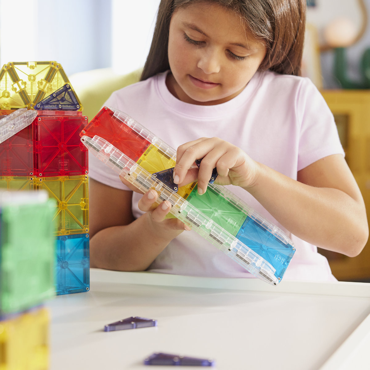 Magna-Tiles Rail Racers Deluxe – 90-Piece
