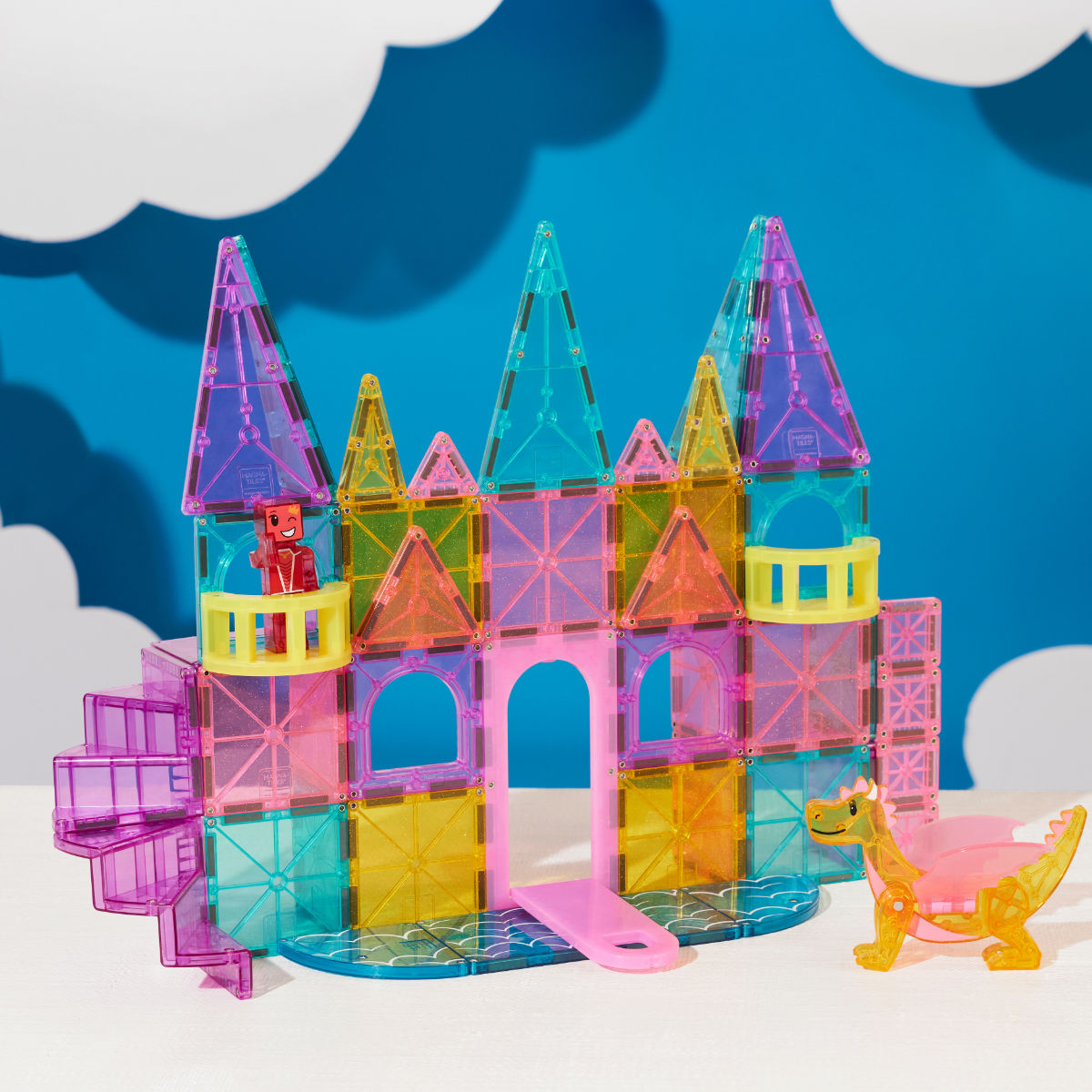 Magna-Tiles Castle Deluxe + microMAGS - 48 Pieces