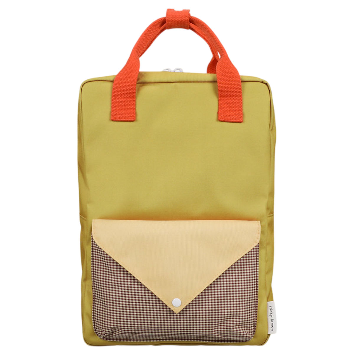Sticky Lemon Rucksack in Gelb und Orange - Vorderansicht