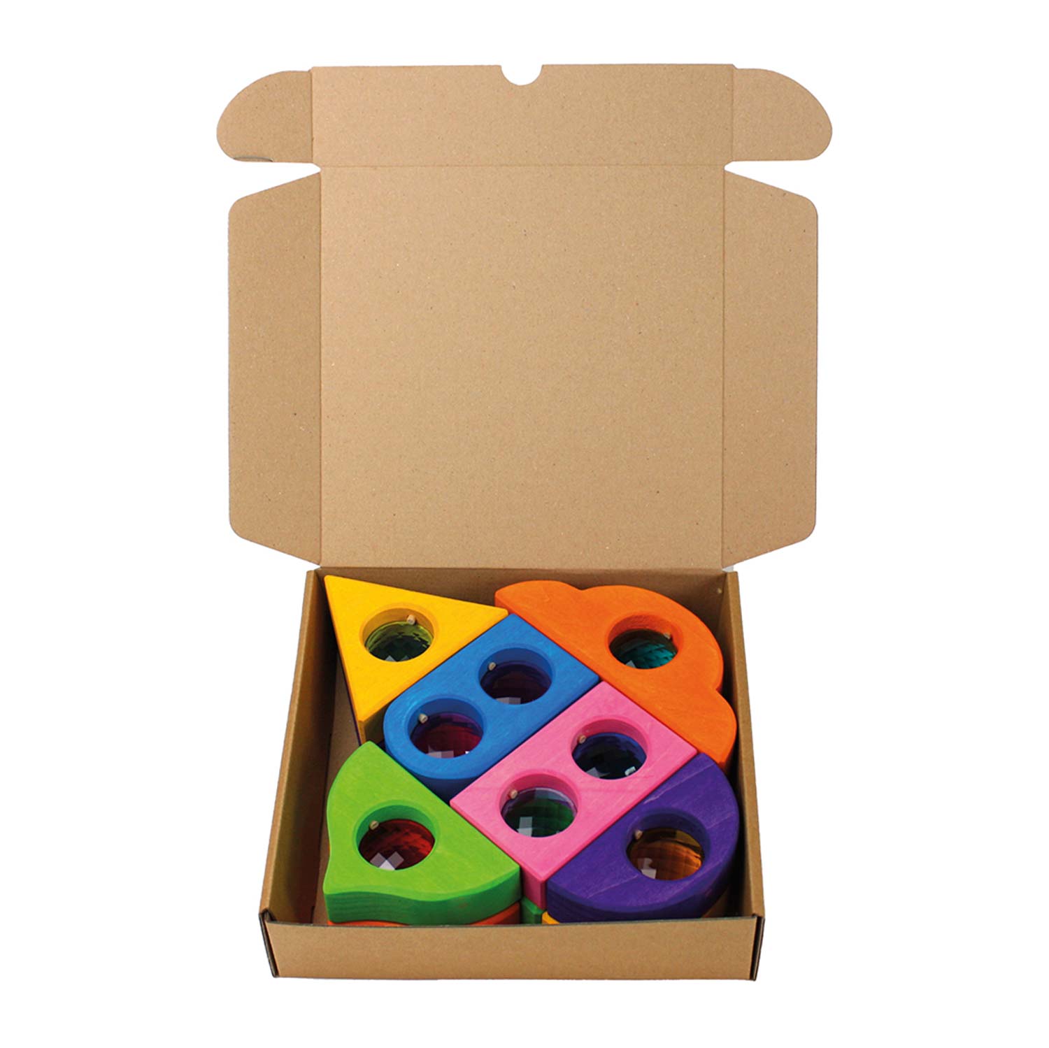 Bauspiel Fonkeldaken 12-delig Pastel in Pastellfarben - Verpackungsansicht