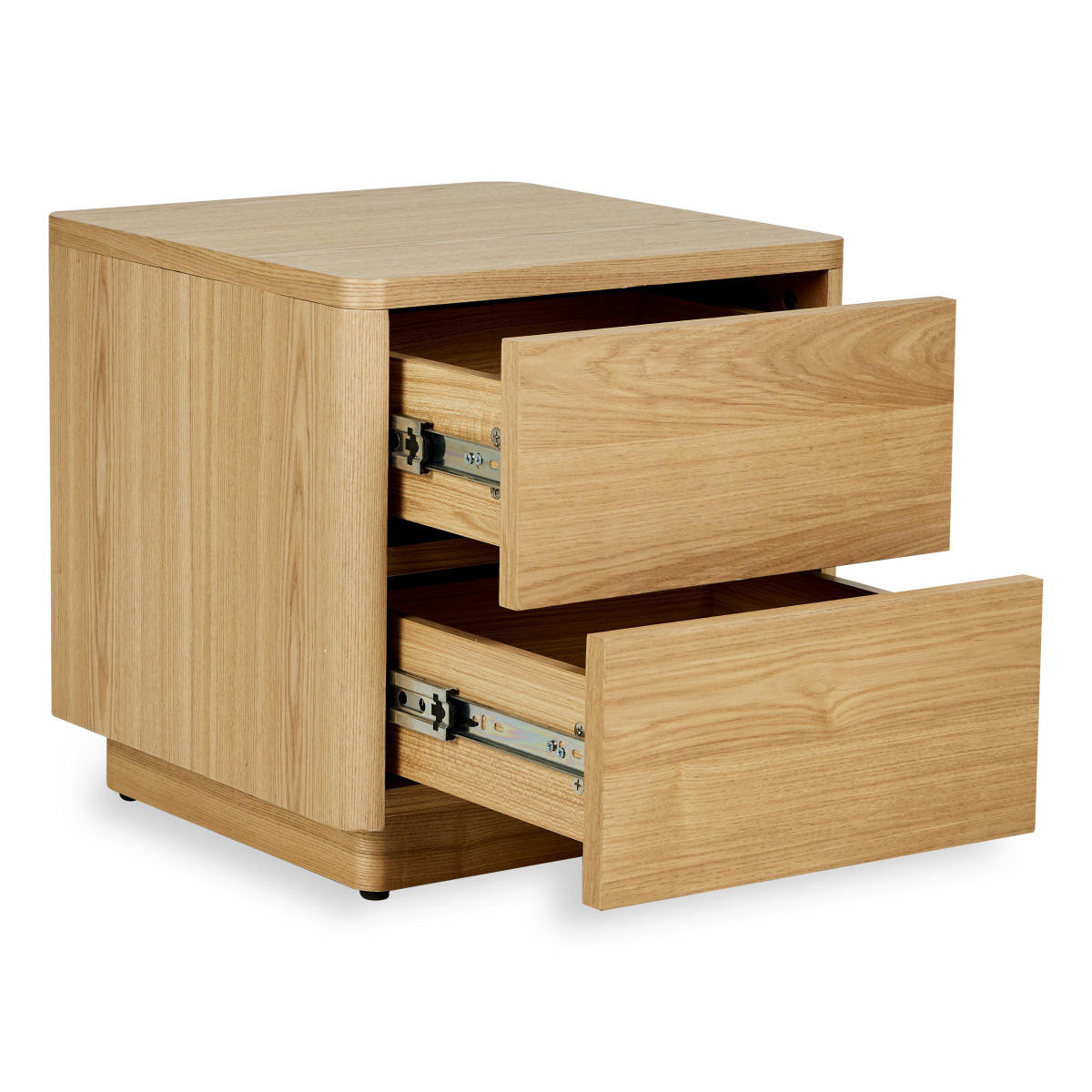 Quax Nachtkästchen mit 2 Schubladen, Natural Ash