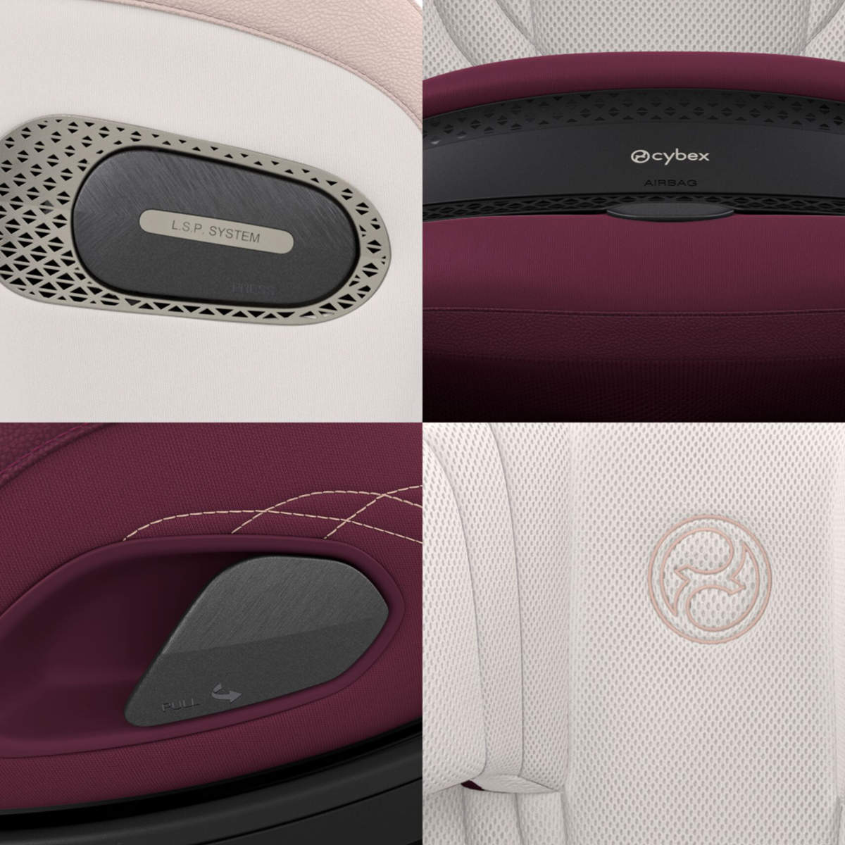 Cybex Anoris Si Airbag i-Size Car Seat (15 Months–7 Years) with Integrated ISOFIX Base