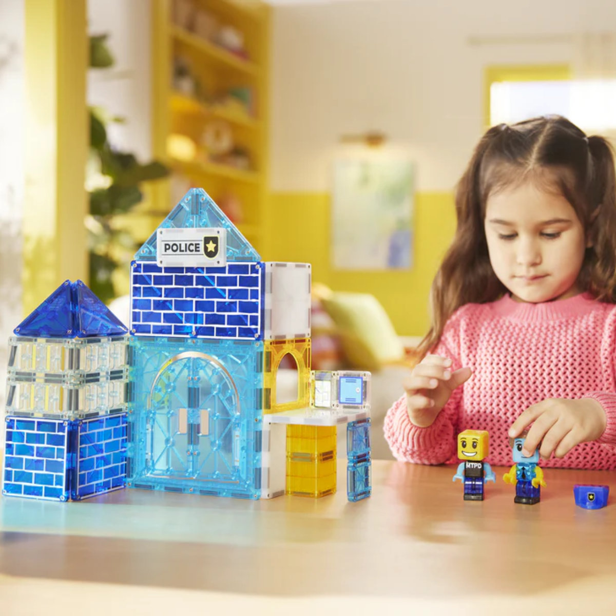 Magna-Tiles Police Station – 35-Piece