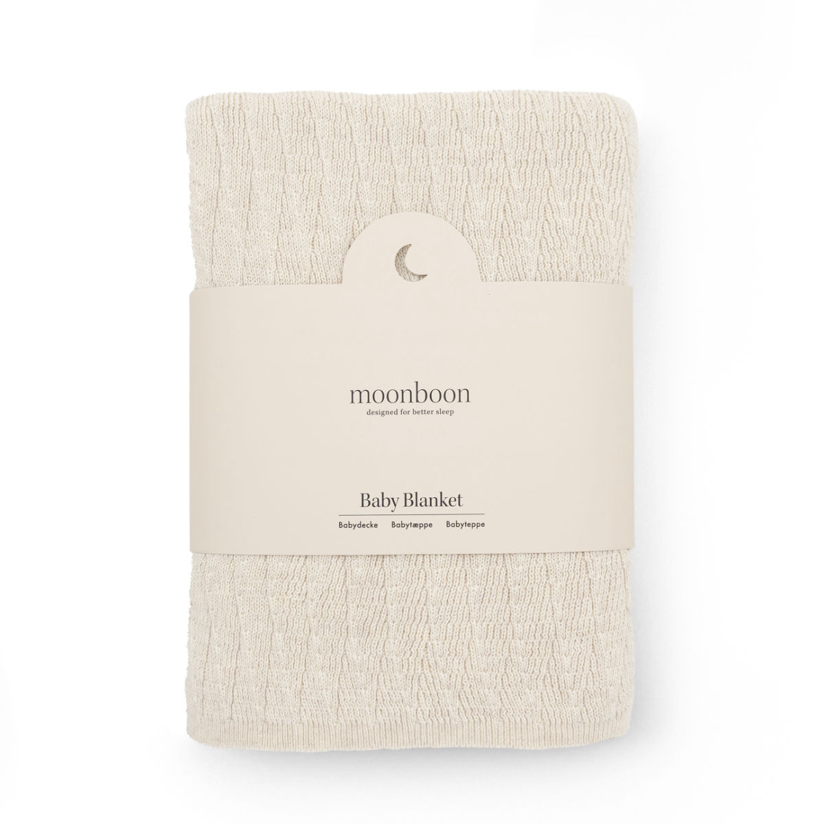 Moonboon Babydecke aus Bio-Baumwolle, 100x80 cm