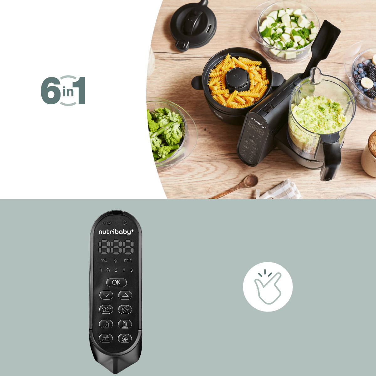 Babymoov Nutribaby(+) XL 6-in-1 Babynahrungszubereiter