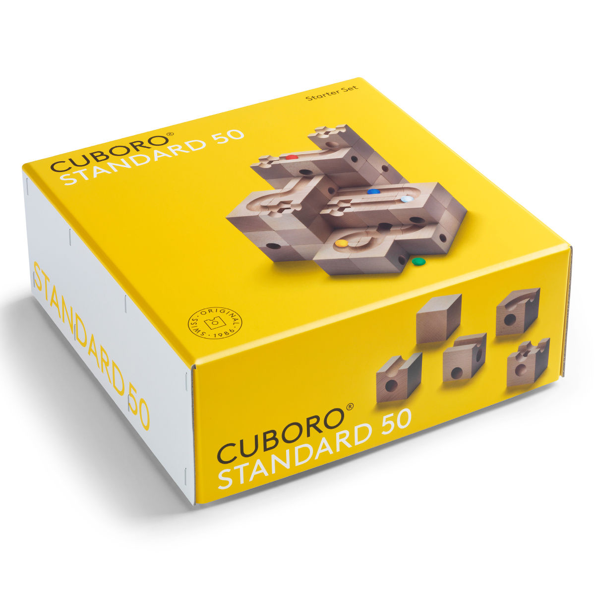 CUBORO Kugelbahn STANDARD 50 das Starter Set, 50-teilig