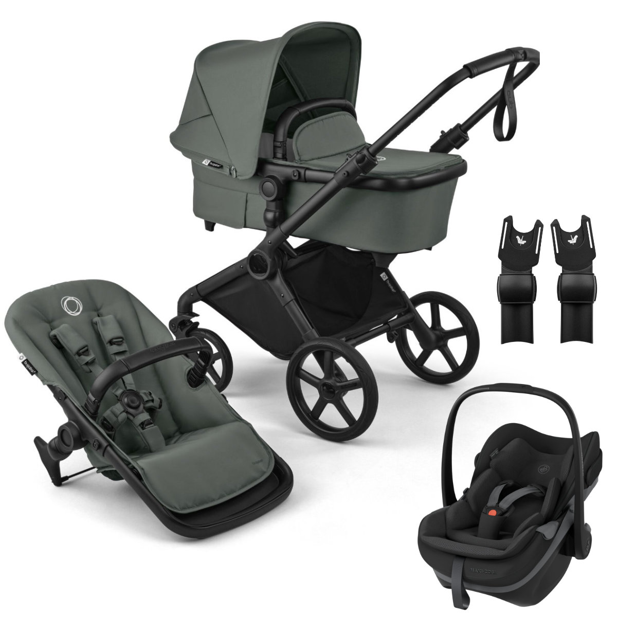 Bugaboo Cub Stroller Set 3 in 1 incl. Maxi Cosi Pebble Slide Pro i-Size Infant Car Seat