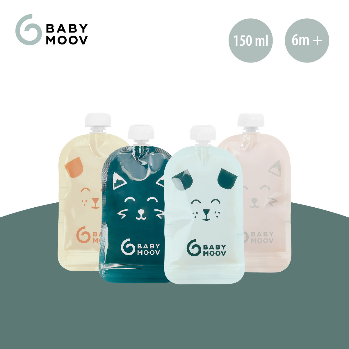 Babymoov Quetschbeutel ISY POUCHES, 20 Stk.