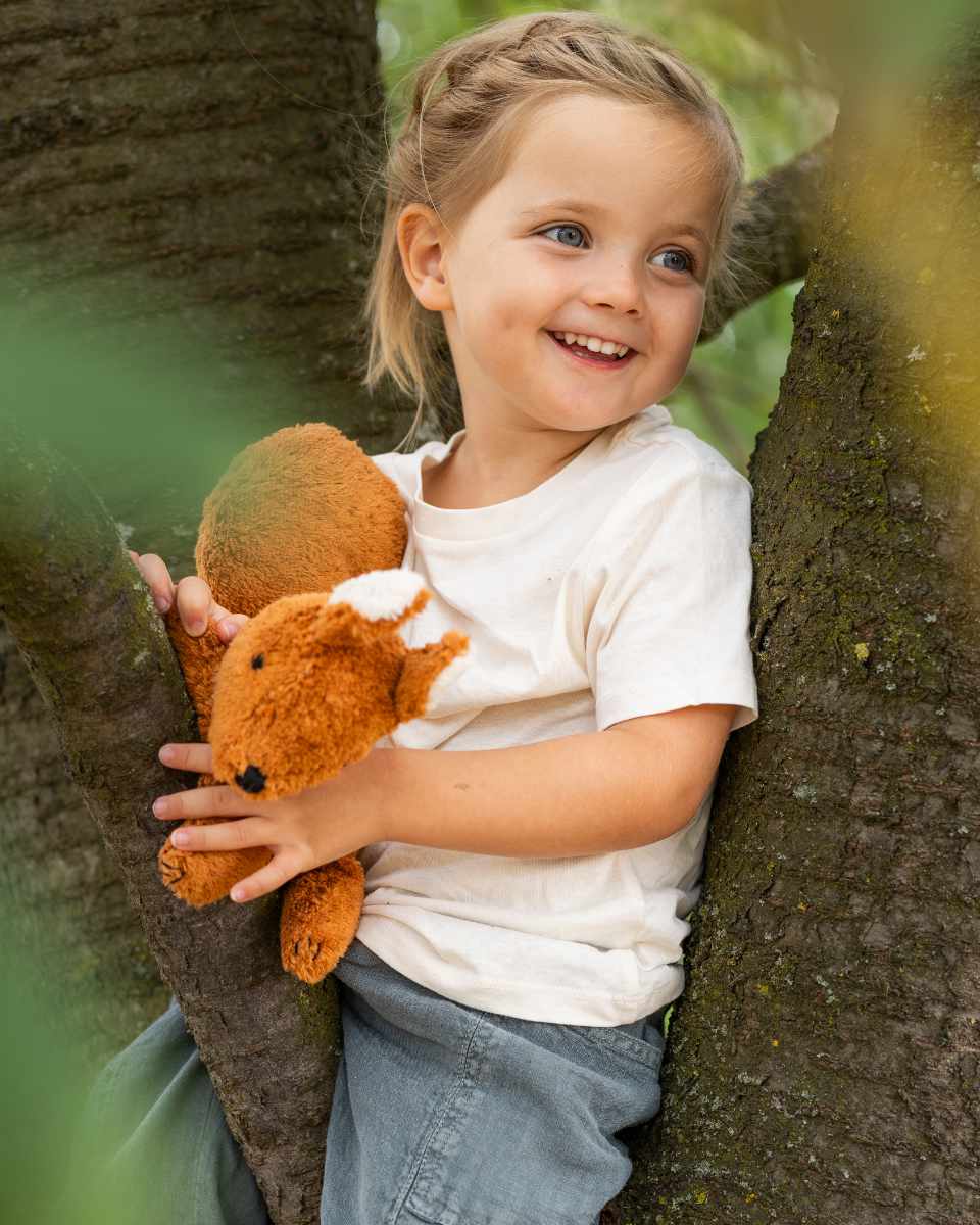 Senger Naturwelt Squirrel Cuddly Toy with Grape Seed Pillow 31 cm