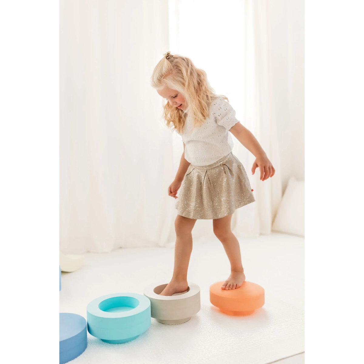 Moes Play Rainbow Chair Stacking Stones Set, 5 pcs
