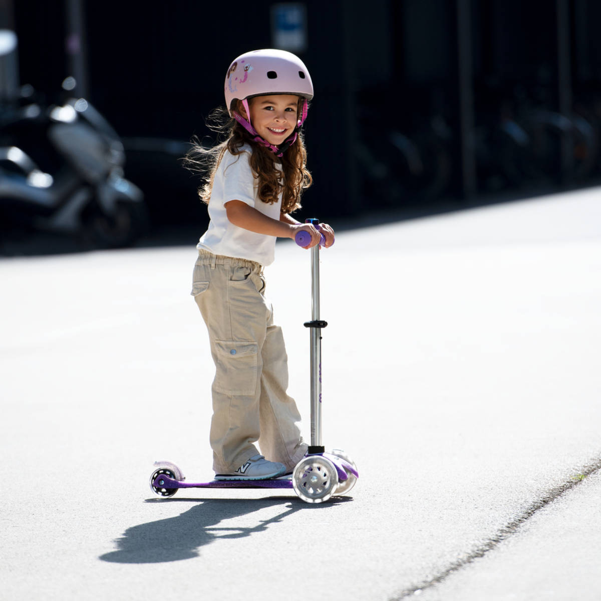Mini Micro Deluxe GLITTER Scooter with LED Wheels