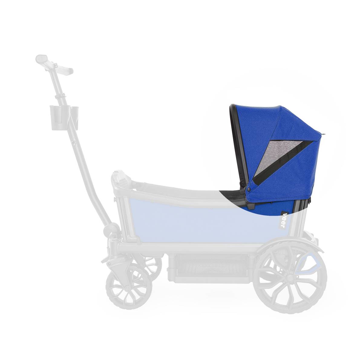 VEER Cruiser Bollerwagen Sonnendach Blau Seitenansicht VG-ACAN003-KBLU