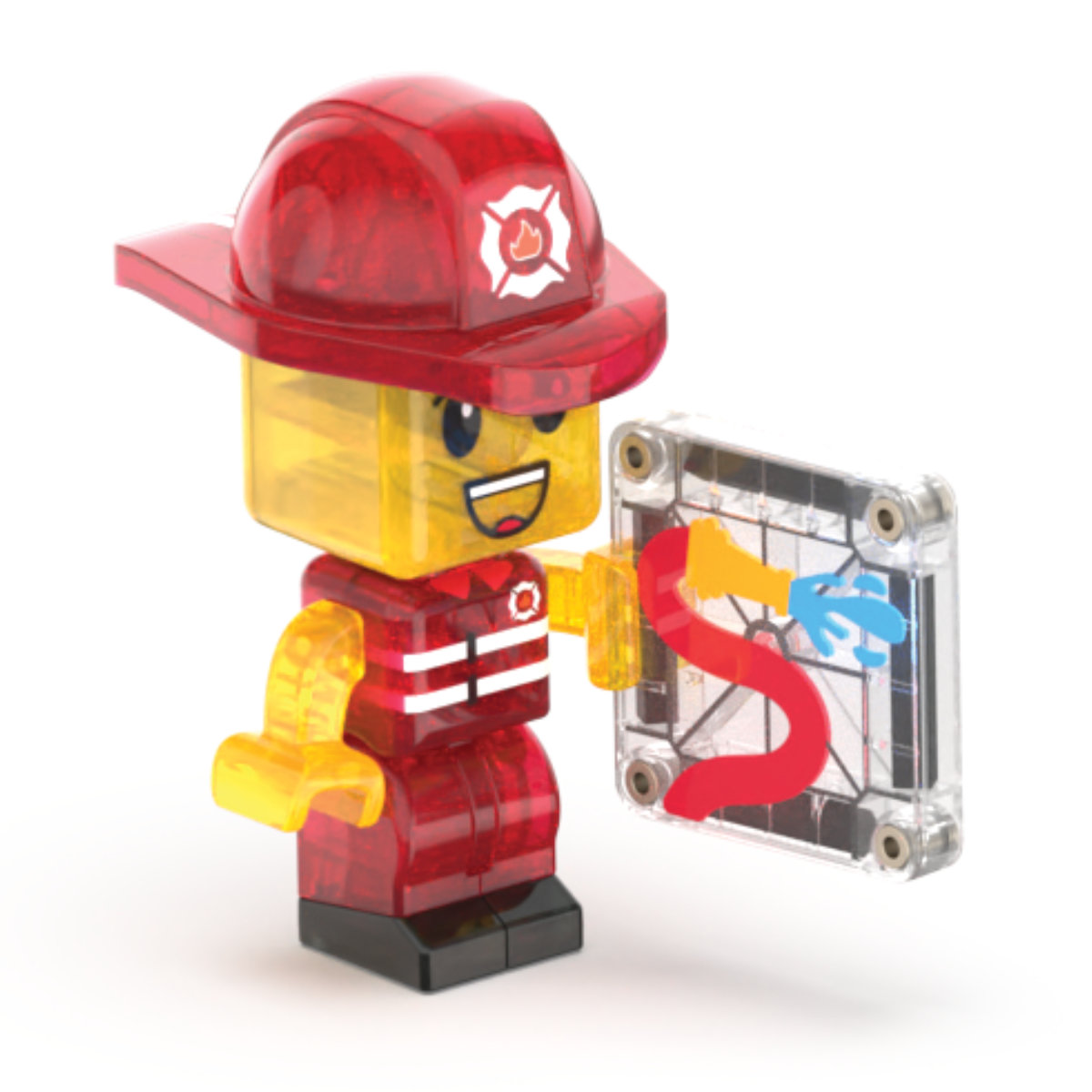 Magna-Tiles Fire Station – 50-Piece