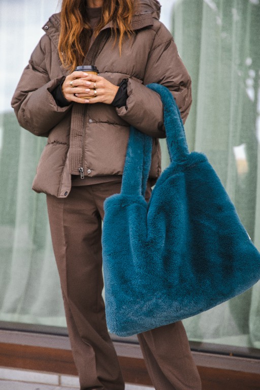 Studio Noos Faux Fur Mom Bag