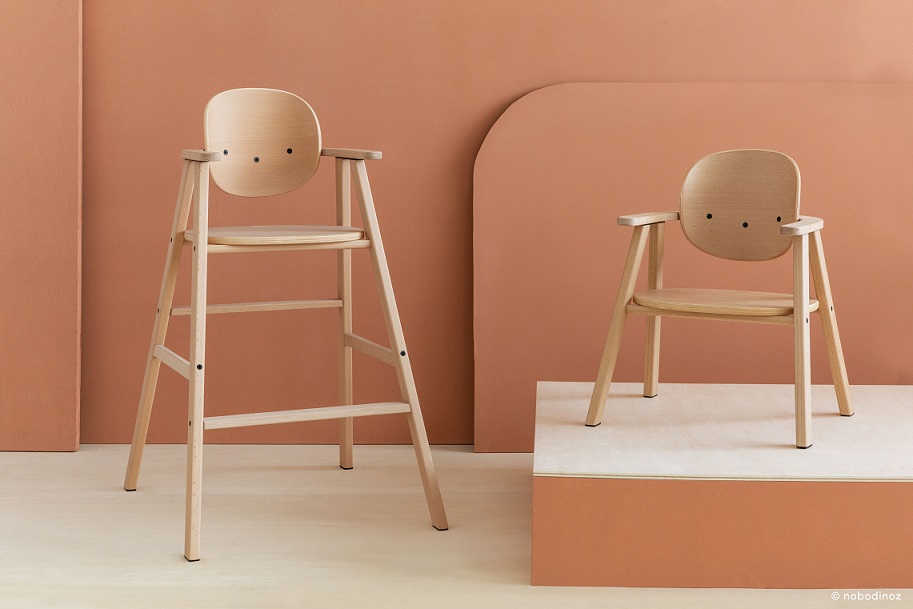 Nobodinoz GROWING GREEN Evolving 2 in 1 High Chair & Child's Chair