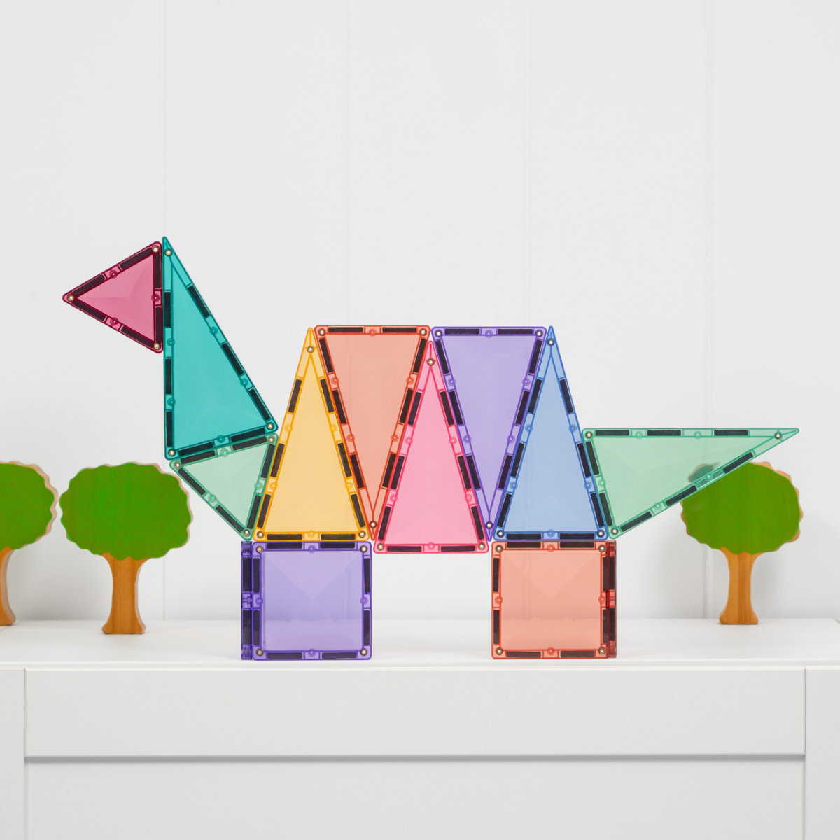 Connetix Magnetic Tiles Pastel Discovery Pack – 32 Pieces