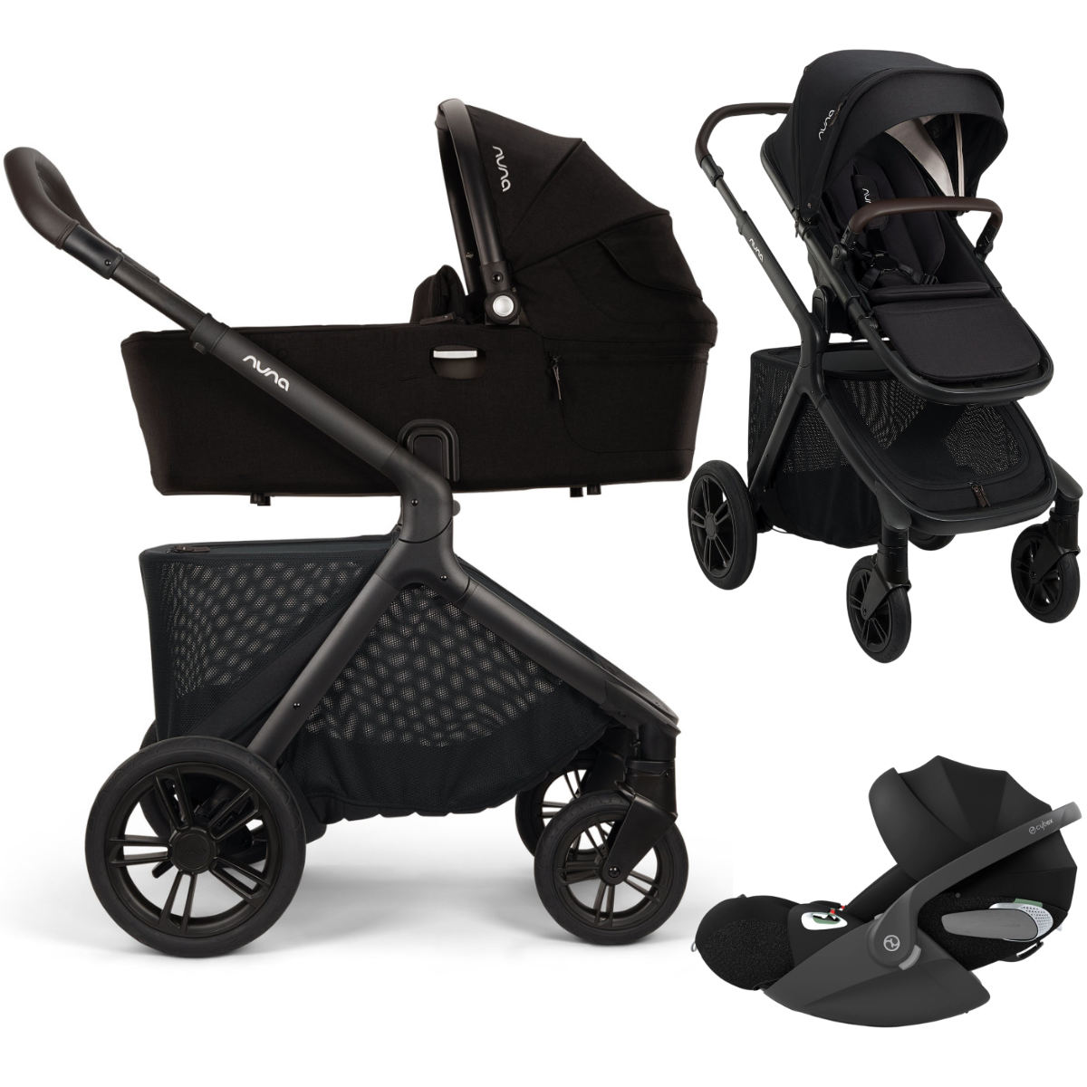 Nuna DEMI Icon Kinderwagen 3 in 1 inkl. Cybex Cloud T i-Size Babyschale
