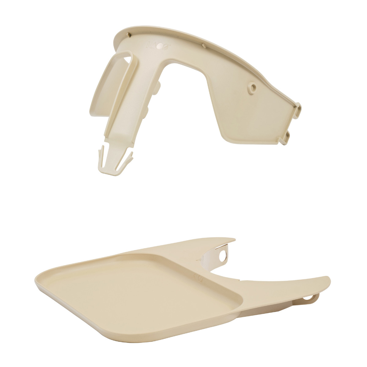 KAOS Klapp Mini Bügel & Tablett Bundle in Beige - schräg