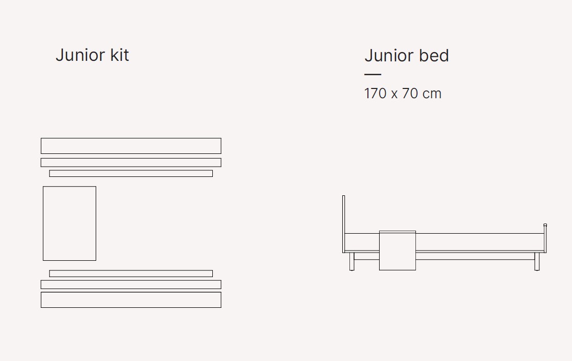 Quax Kyo Junior Kit 70/170 cm inkl. Nachttisch