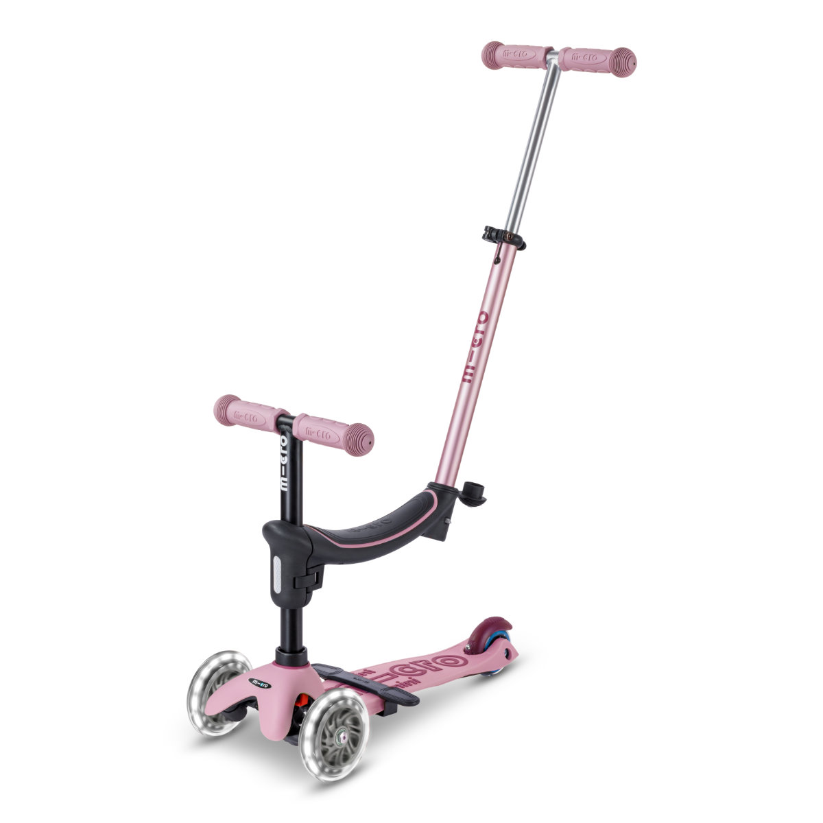 Mini Micro Deluxe Rock & Go LED Scooter