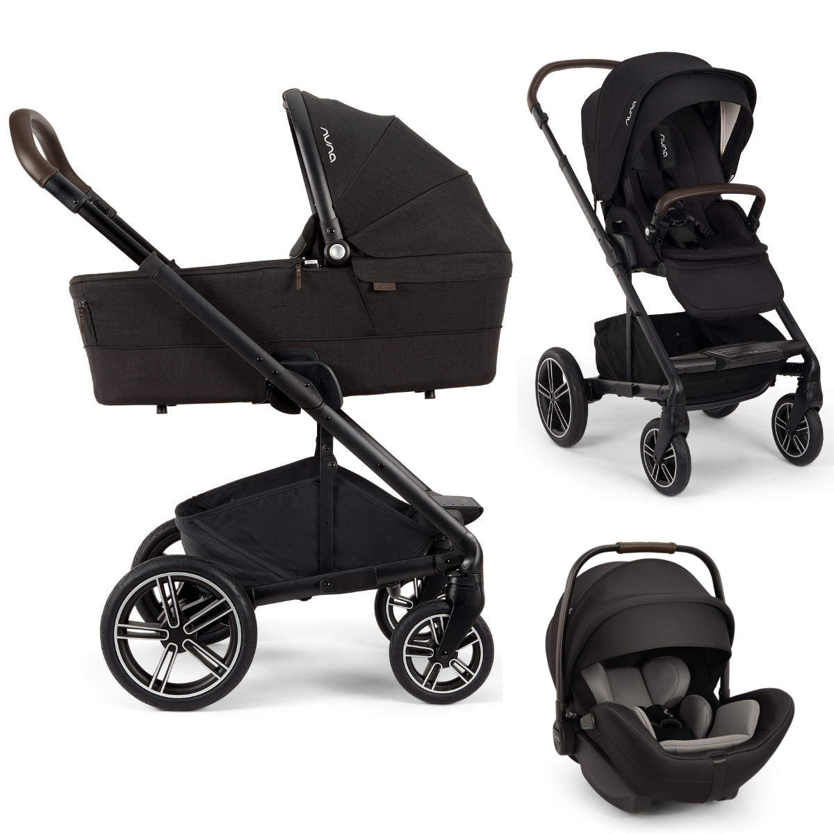 Nuna MIXX Next Kinderwagen Set 3 in 1 inkl. Nuna ARRA Flex i-Size Babyschale