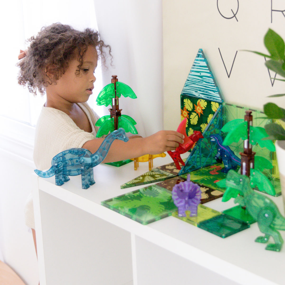 Magna-Tiles Dino World XL – 50 Teile