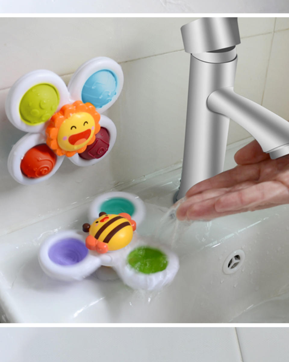Fresh Kid Sensory Spinners with Suction Cups – Set of 3
