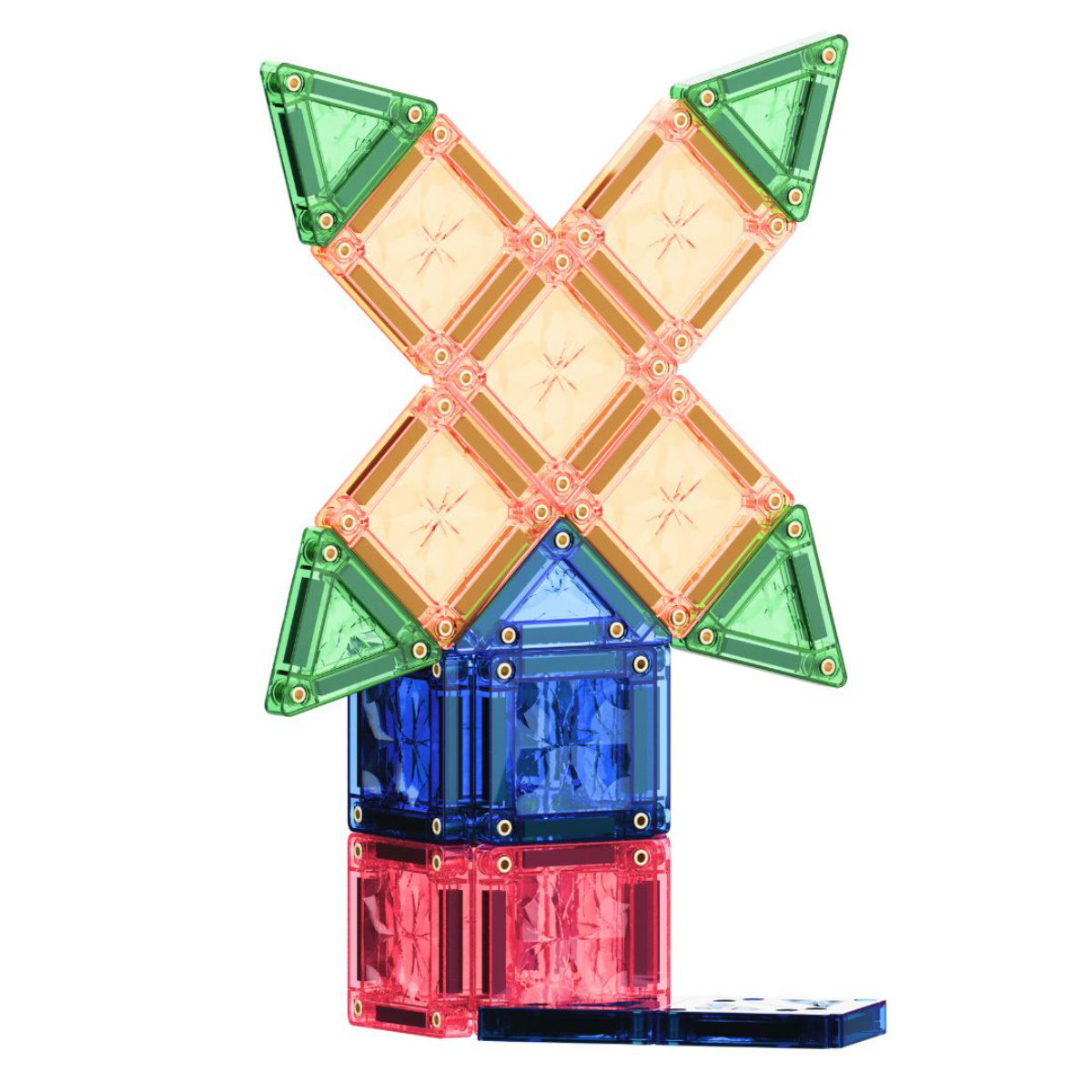 Cleverclixx Mini Tiles Pack Pastellfarben – 28 Teile Magnetbausteine