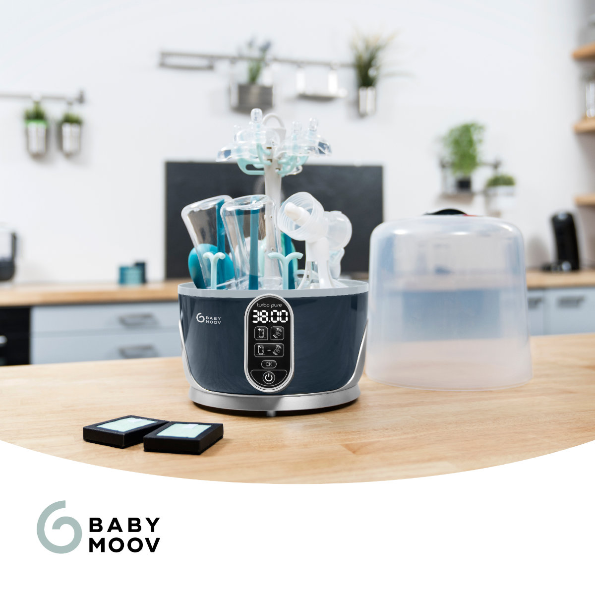 Babymoov Dampfsterilisator & Flaschentrockner Turbo Pure