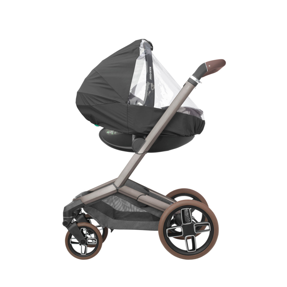 Maxi Cosi Atmungsaktives Regenverdeck für Babyschale in Schwarz - Seitenansicht