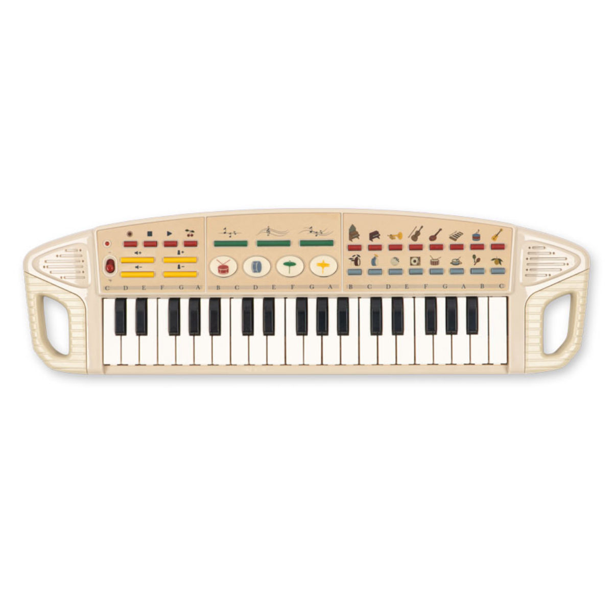 Konges Sløjd Music Keyboard KS106179 in Beige – Draufsicht
