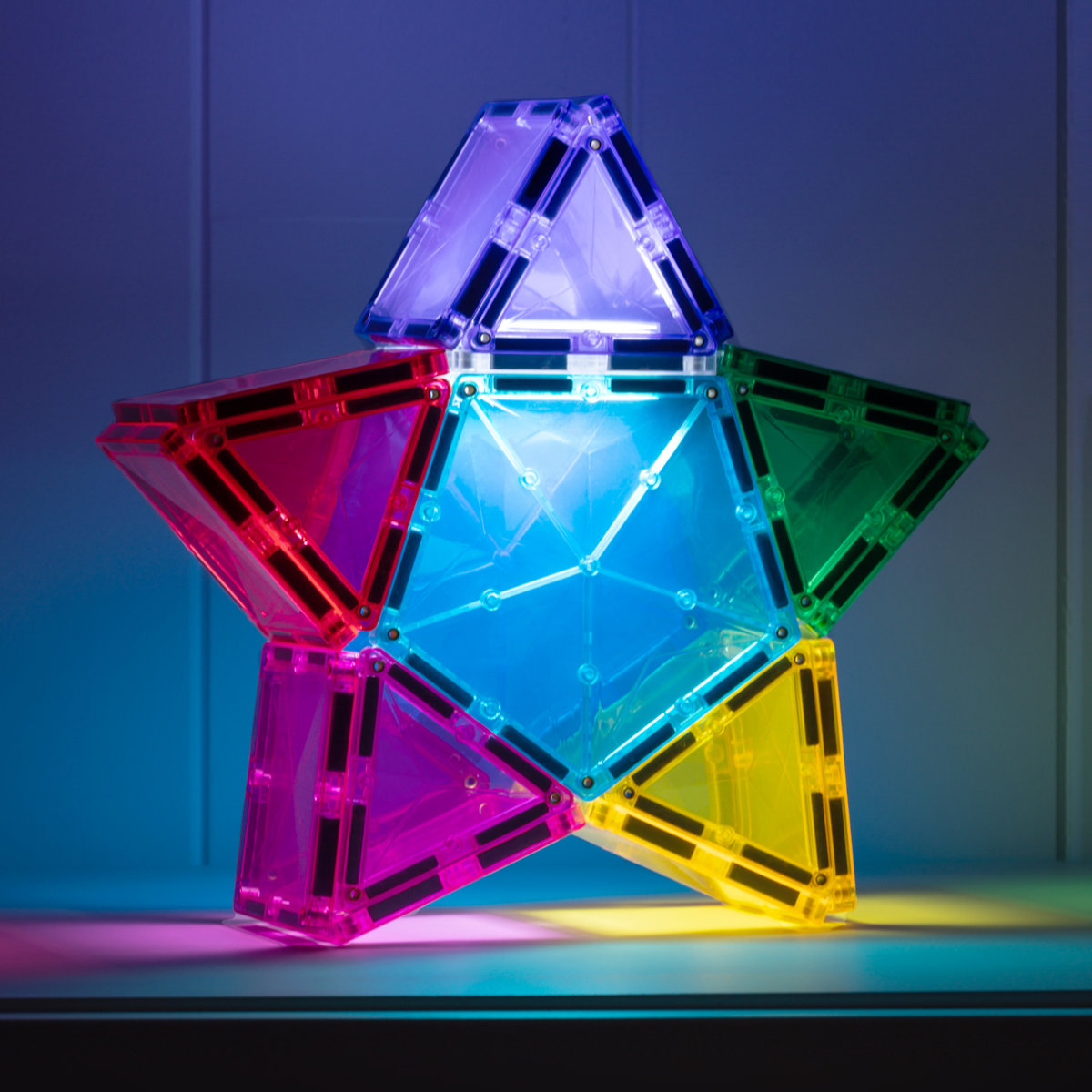 Connetix Magnetbausteine Light Up Star Pack – 28 Teile