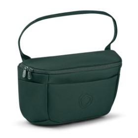 Dunkelgrüne Tasche - schräge Ansicht