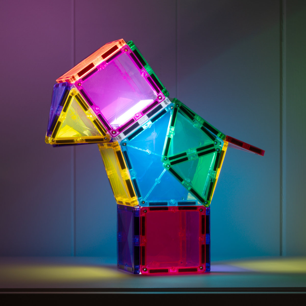 Connetix Magnetbausteine Light Up Star Pack – 28 Teile