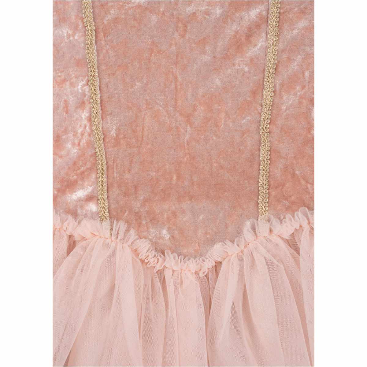 Konges Sløjd Elisa Prinzessin Kostüm Cloud Pink – Kleid mit Samt & Tüll