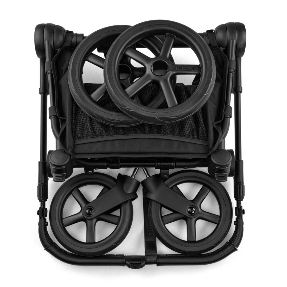 Bugaboo Donkey 6 Mono Kinderwagen 2026 in Schwarz - Draufsicht
