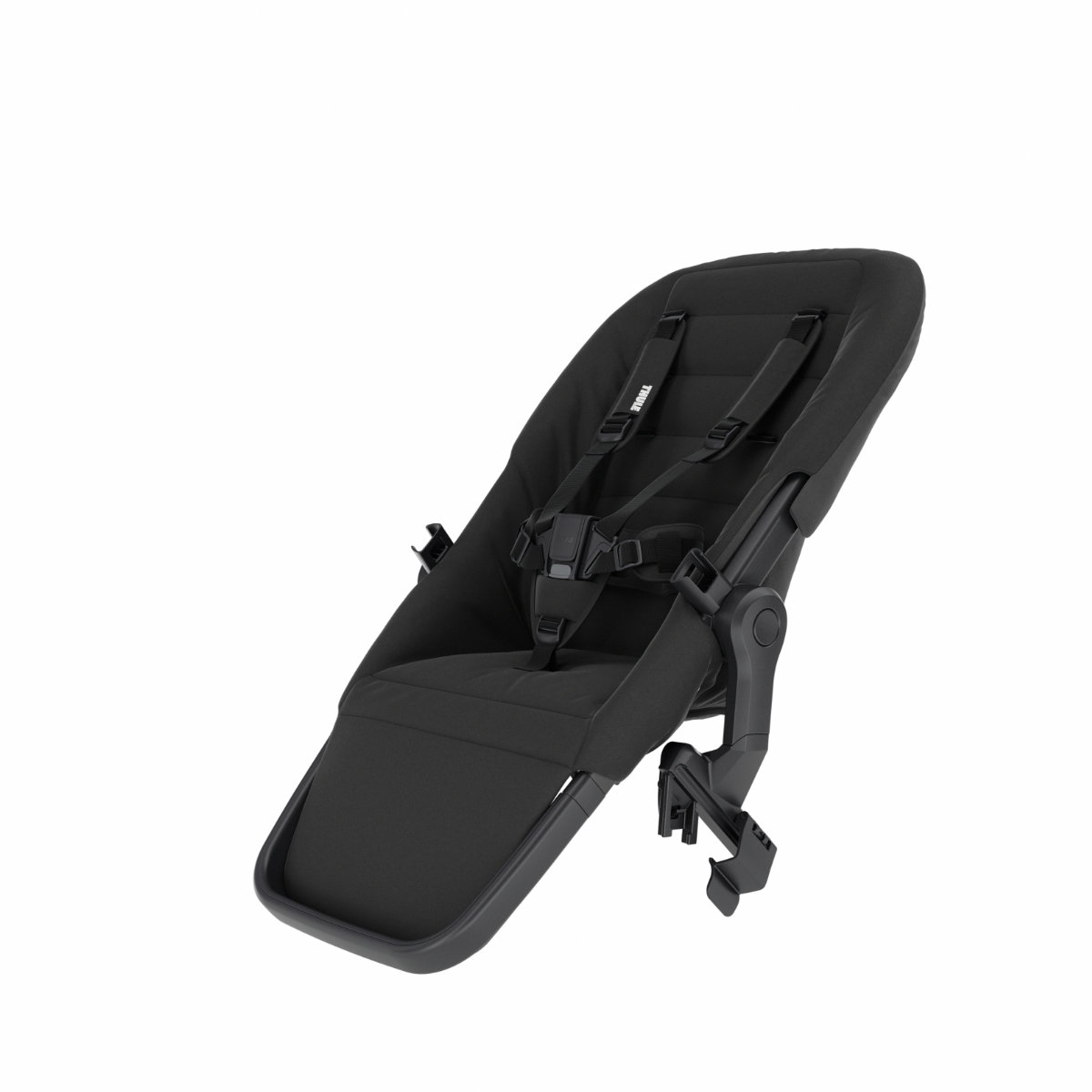 Thule Urban Glide Wendbarer Sitz in Schwarz - schräge Ansicht