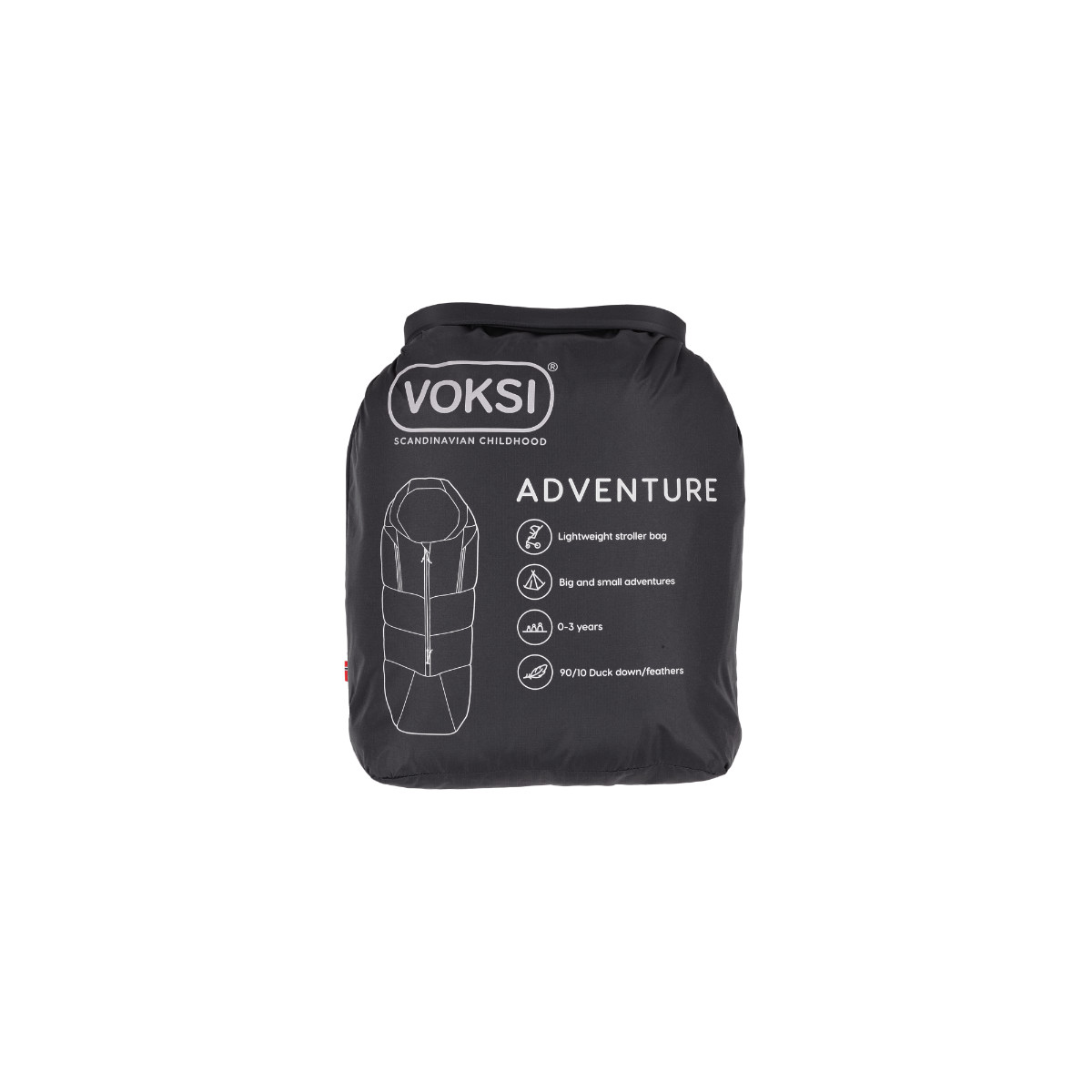 Voksi Adventure Fußsack für Kinderwagen & Fahrradanhänger (0-3 Jahre)