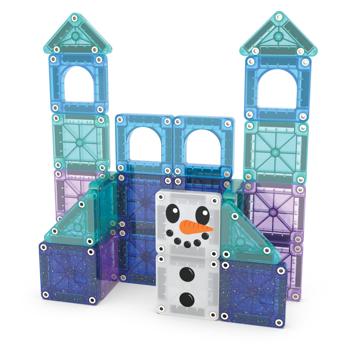 Magna-Tiles microMAGS Winter Travel Set - 26 Pieces