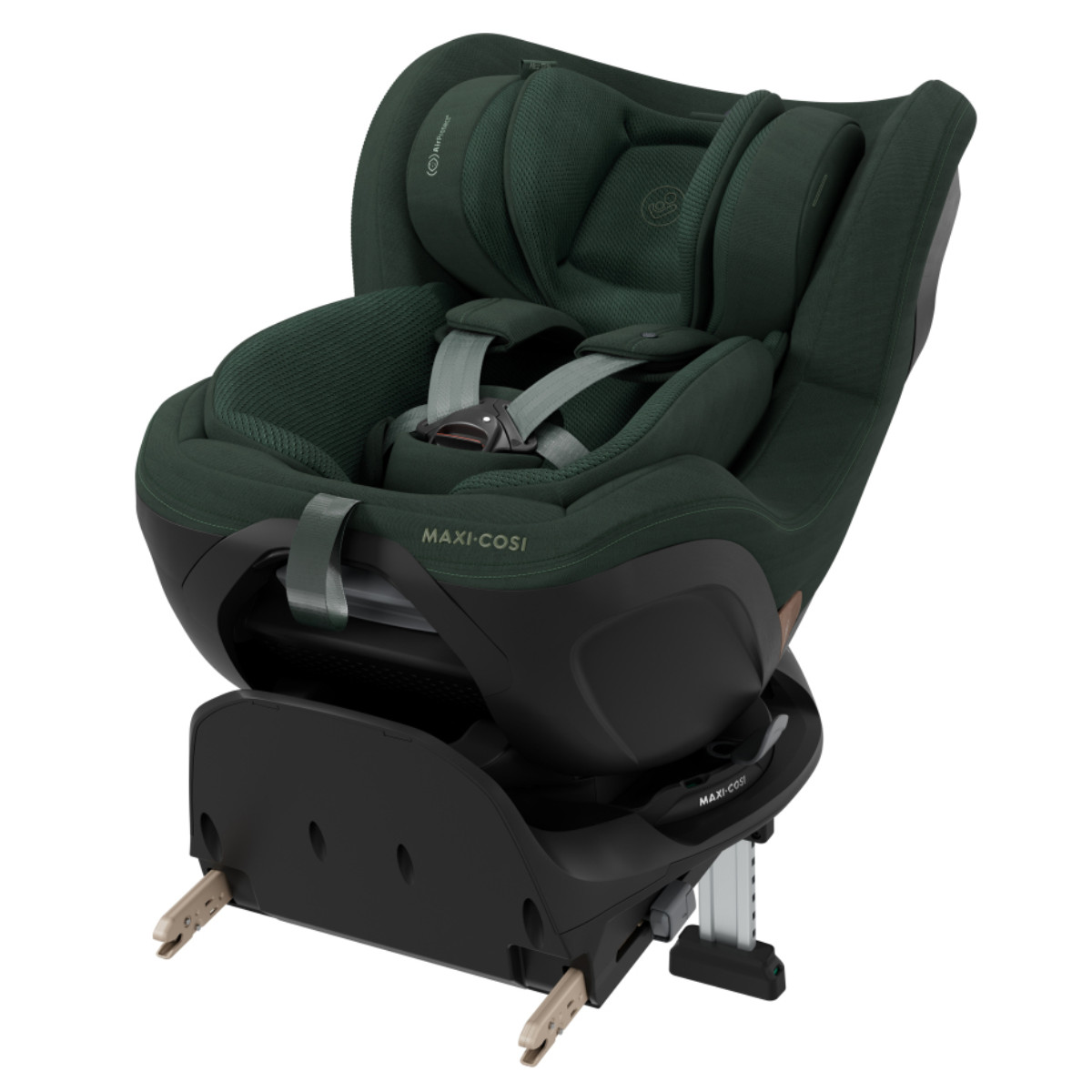 Maxi-Cosi Kindersitz in Dunkelgrün - schräge Ansicht