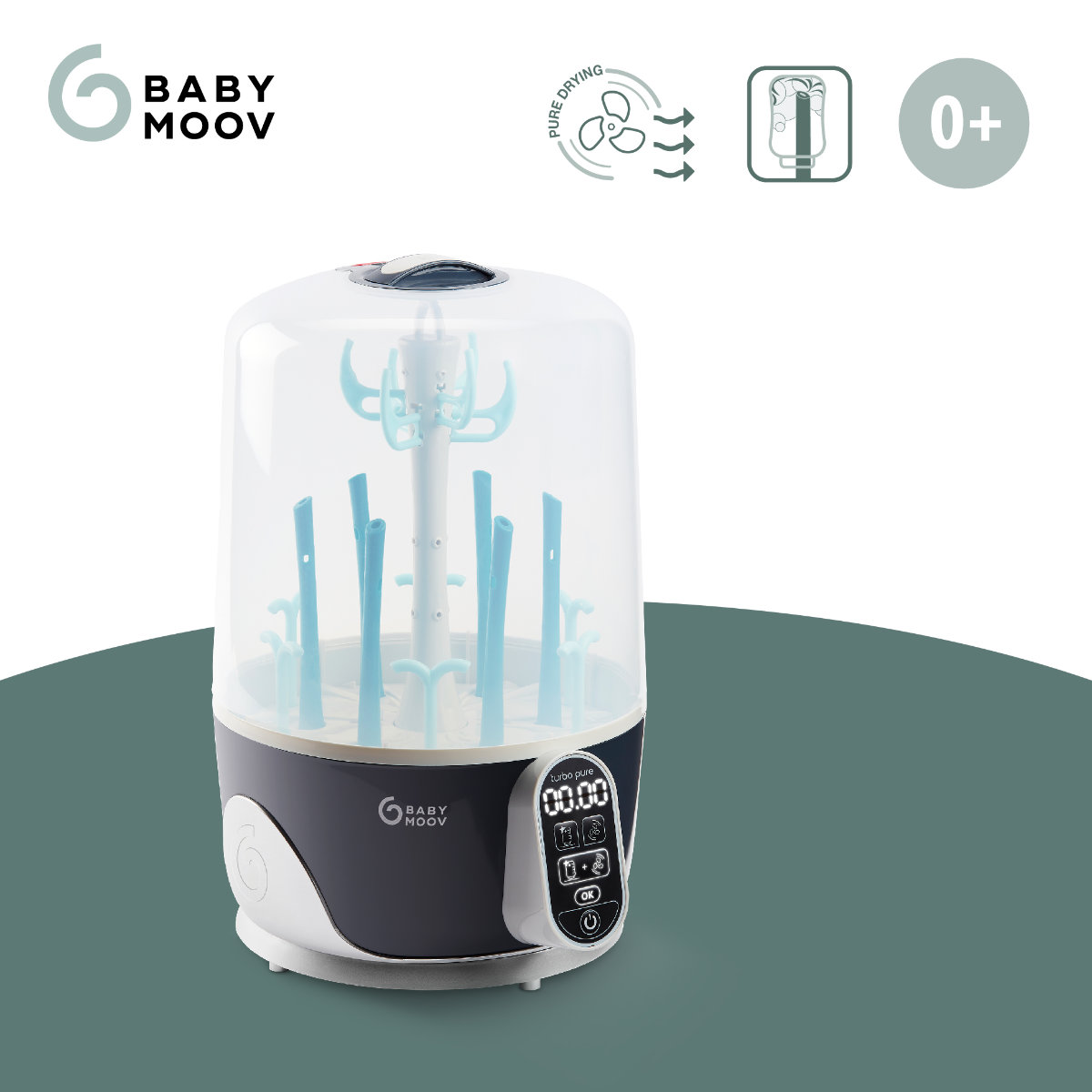 Babymoov Dampfsterilisator & Flaschentrockner Turbo Pure