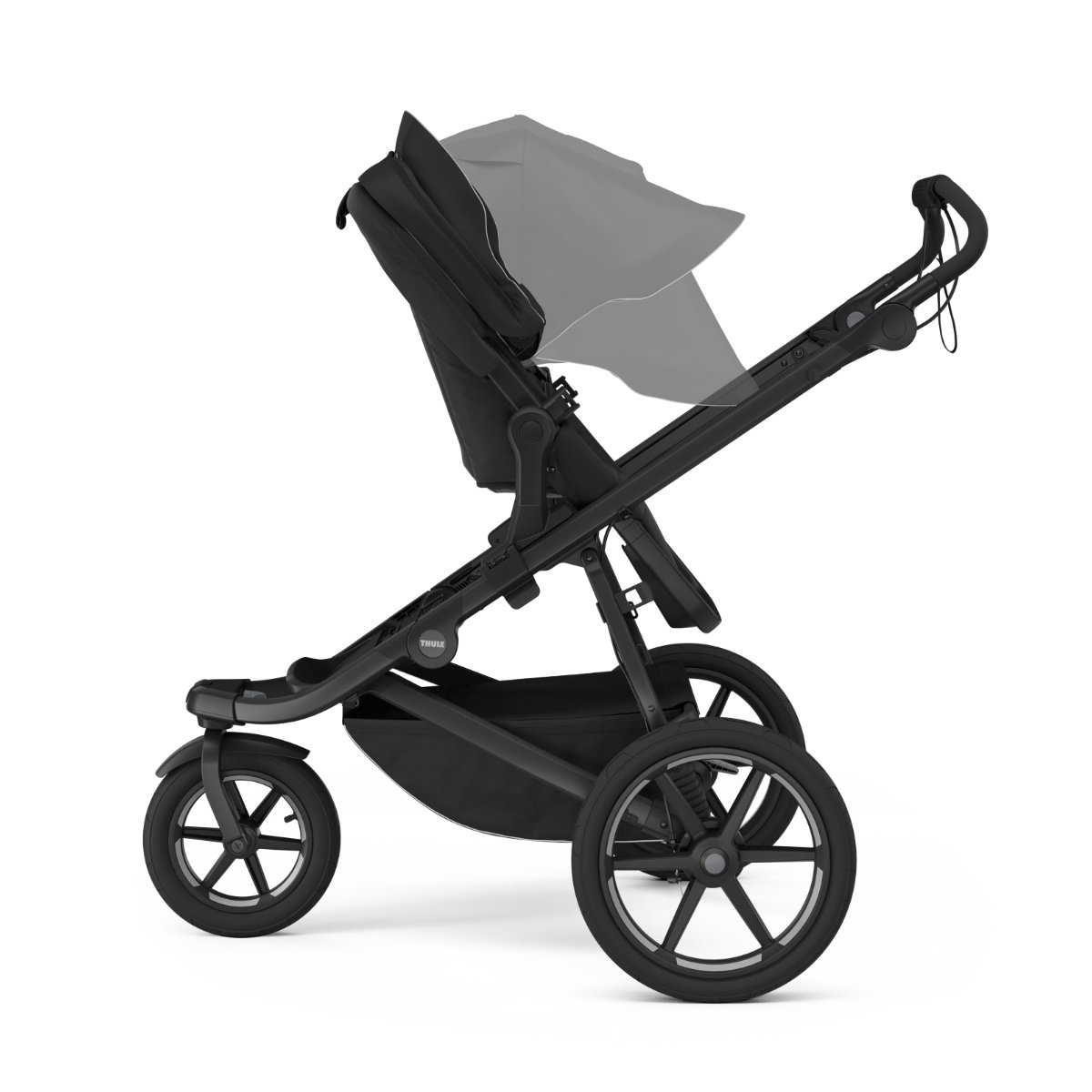 Thule Urban Glide Wendbarer Sitz Schwarz Seitenansicht - Artikelnummer 10102011