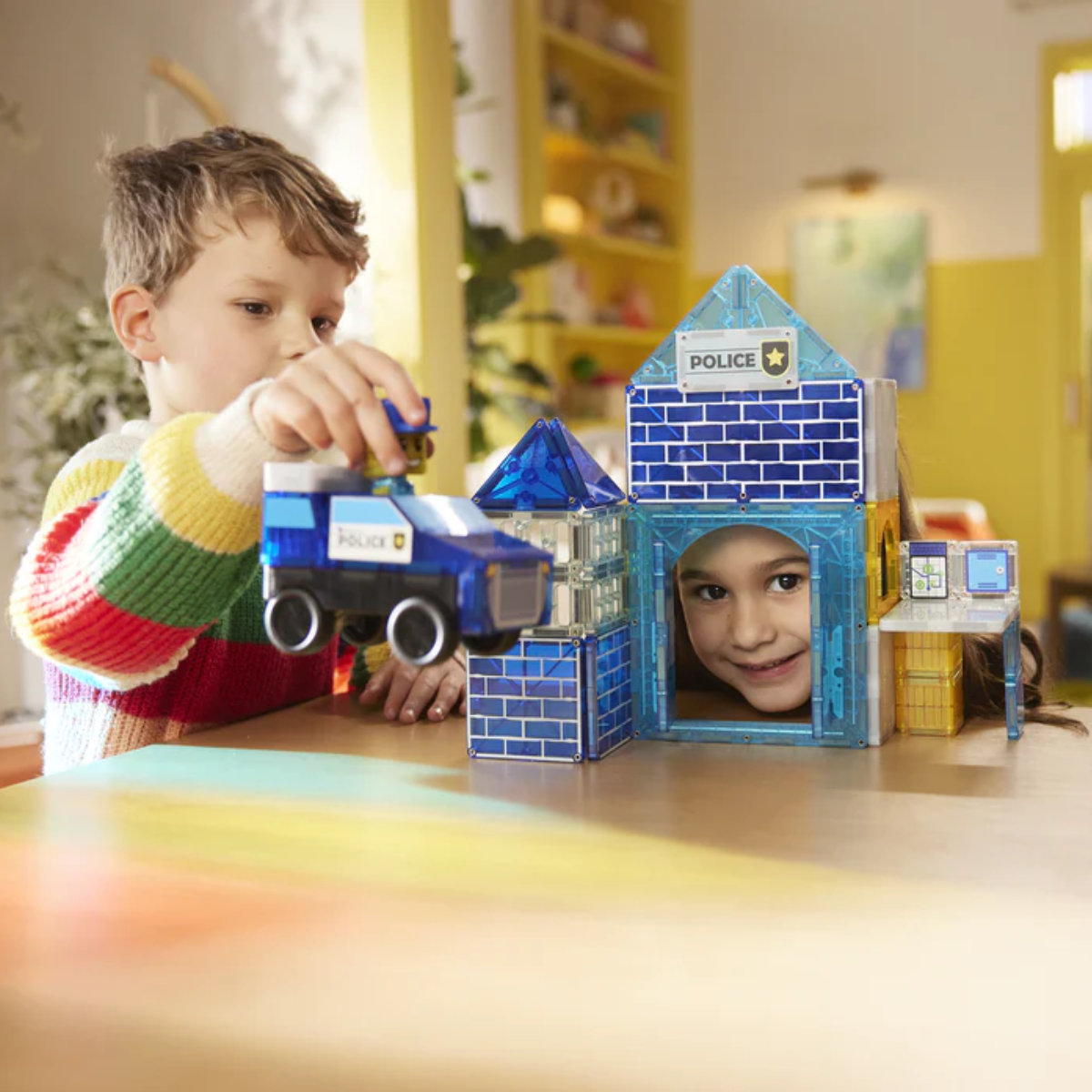 Magna-Tiles Police Station – 35-Piece