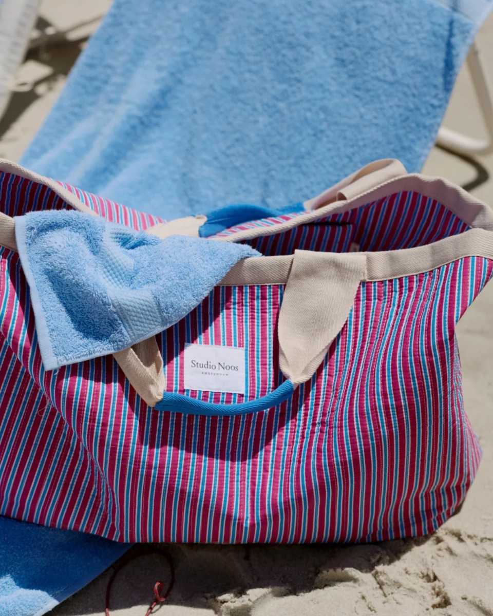 Studio Noos Poplin Stripe Strandtasche 70x46 cm