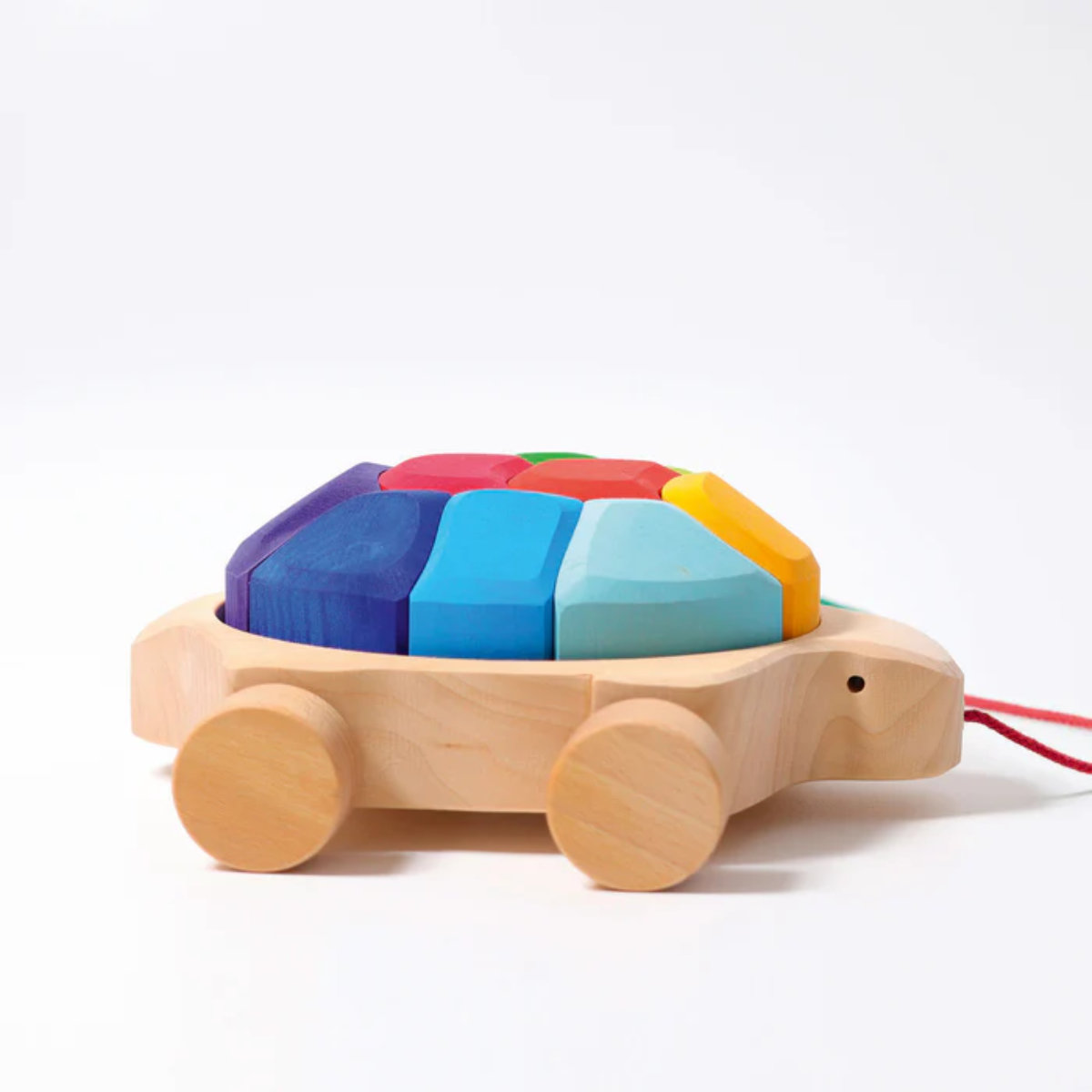 Grimm's Nachziehtier aus Holz, Regenbogen-Schildkröte