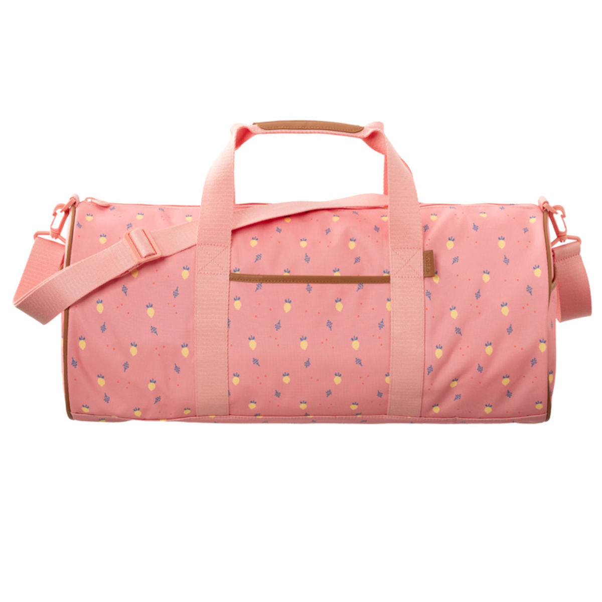 Reisenthel Reisetasche in Rosa mit Blumenmuster - Seitenansicht