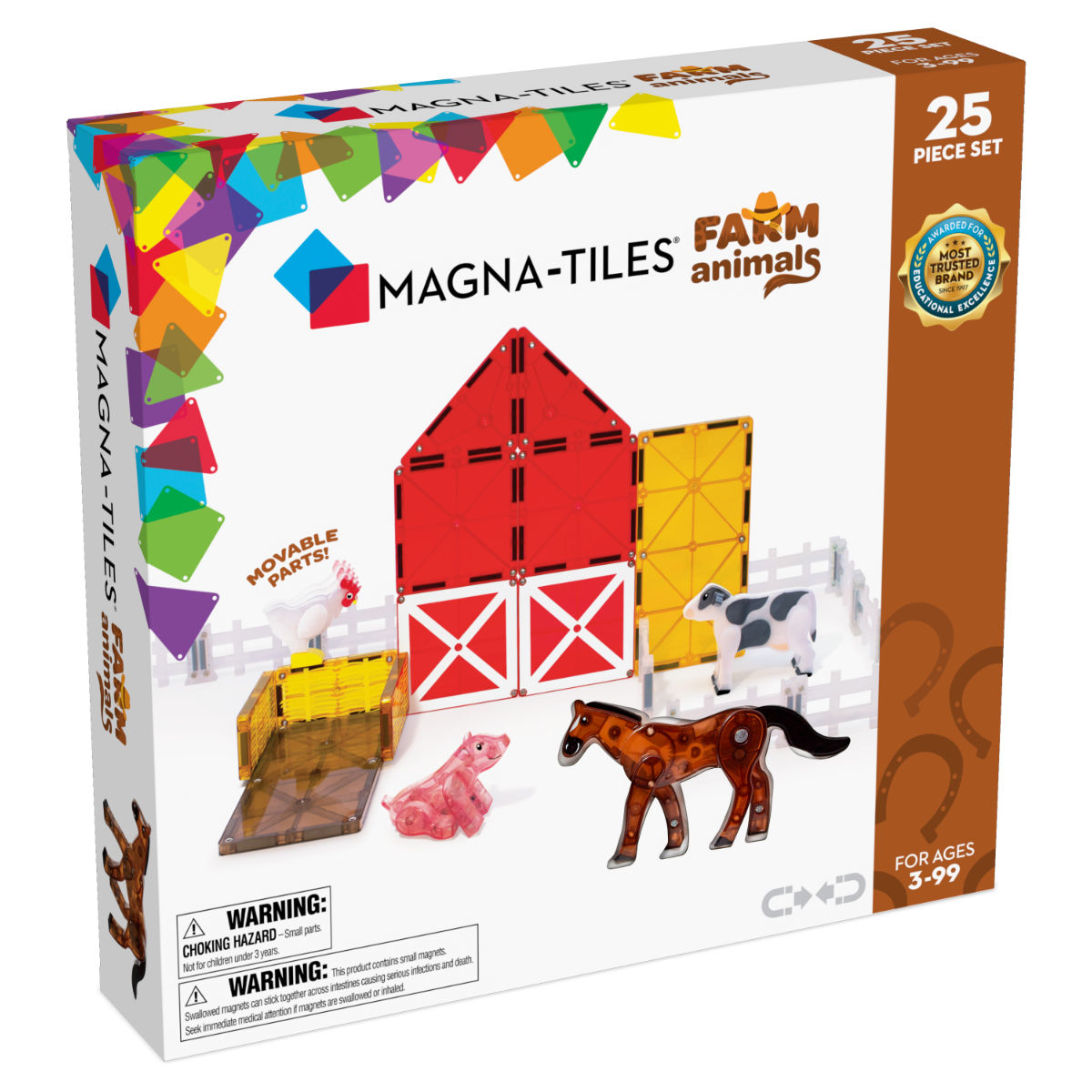 Magna-Tiles Farm Animals – 25 Pieces