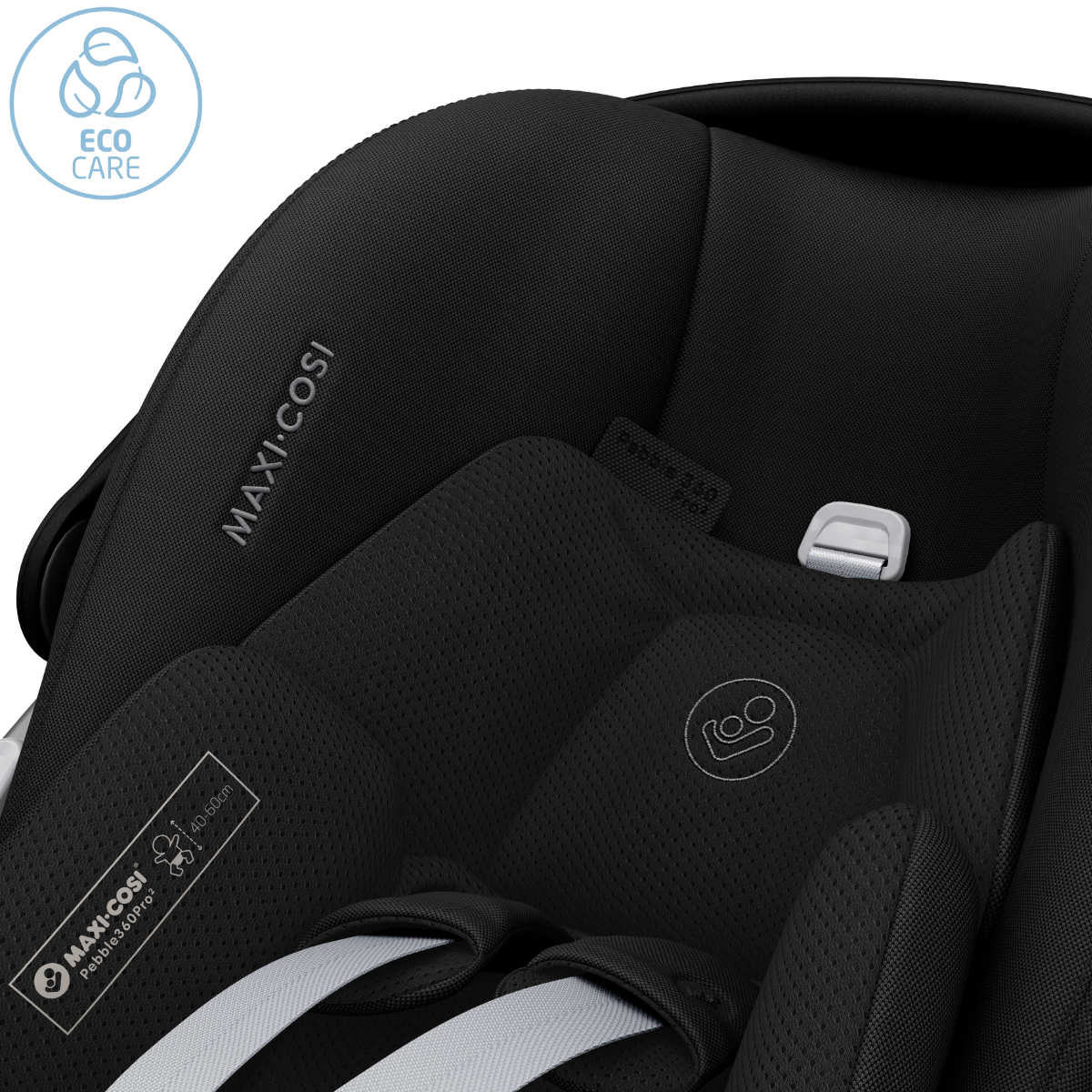 Maxi Cosi Pebble 360 Pro2 i-Size Babyschale in Schwarz - Detailansicht