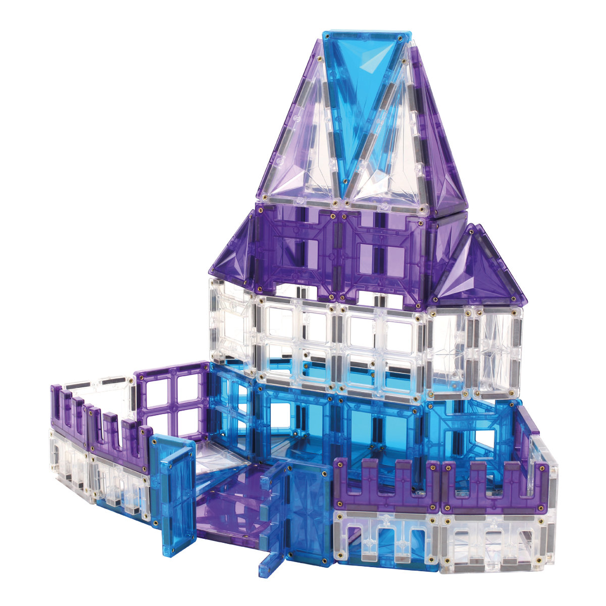 Cleverclixx Mega Ice Crystal Set – 180 Magnetic Tiles