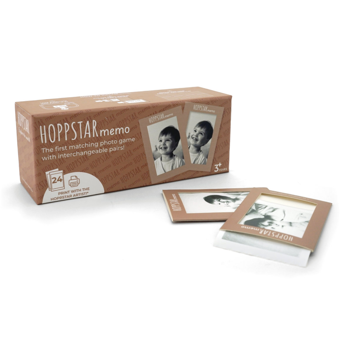 Hoppstar Memo Spiel - 24 Kartenhüllen & 6 Druckrollen